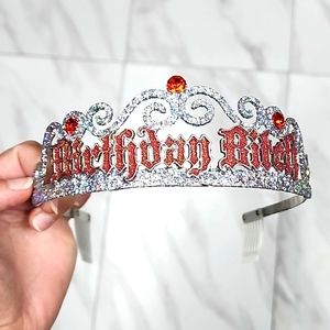 Birthday Beotch Sparkle Tiara Crown